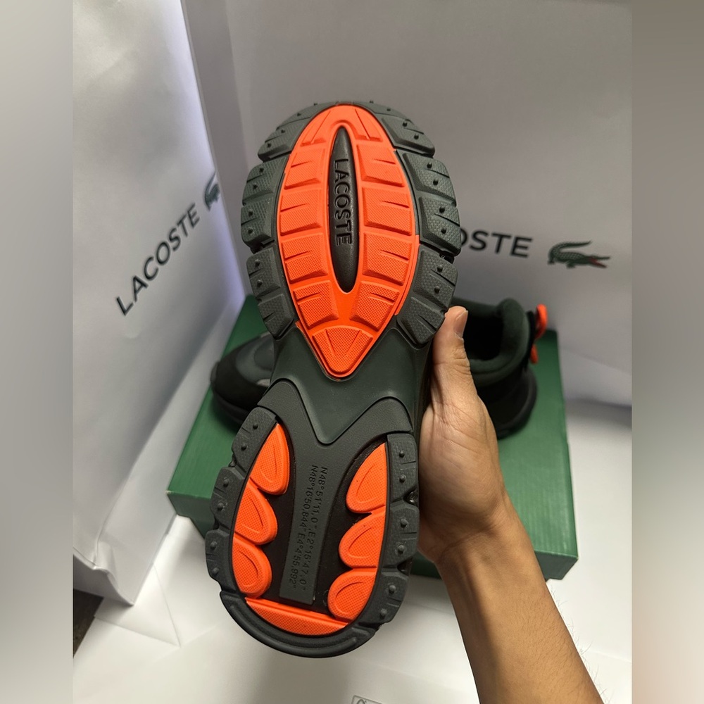 Lacoste L003 Neo Tech Chunky Runner Shoes Women's Size 7 Black Grey - Picture 6 of 8